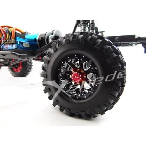 Crawler Rc Car Upgrade Part Aluminum Lock Tire 1.9 Rim Wheels Hub For 1/10 Remote Control Car Traxxass Trx4 Axial Scx10 ii 90046