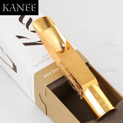 KANEE Metal mouthpiece Carving FLOWER Eb alto Bb Tenor Sax Metal mouthpiece