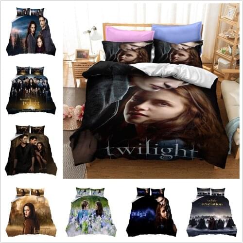 The Twilight Saga Bedding Set 2/3Pcs Duvet Cover & Pillowcase(s) 3D Printed Quilt Cover Home Textile Gift