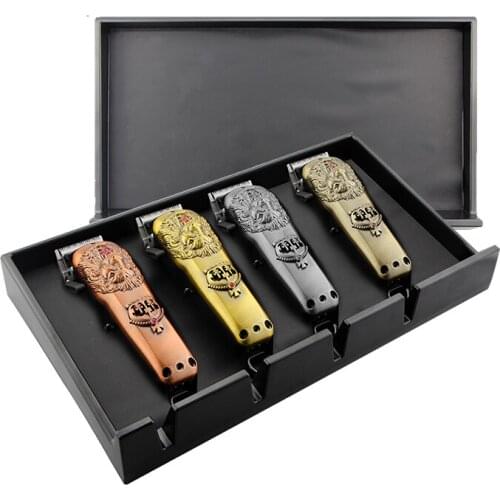 Professional Barber Shop Electric Clipper Storage Box PU Hair Clipper Tray Display Box Non-slip Salon Tools Clipper Storage Box