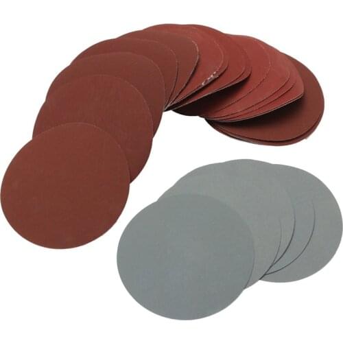 25pcs/Set 5 Inch Round Sandpaper Disk Sand Sheets Grit 800/1000/1500/2000/3000 Hook Loop Abrasive Disc For Sander Grits