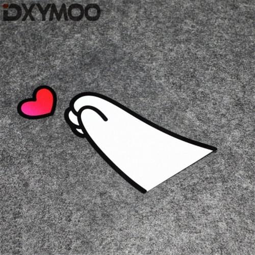 Auto Whole Body Window Tail Stickers Lovely Fall In Love Cartoon Cute Decorate Fashion Sticker Bumpers 15x13cm