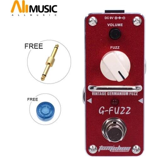 New AROMA AGF-3 G-FUZZ Vintage Germanium Fuzz Effect Mini Analogue Effect True Bypass+Free Connector