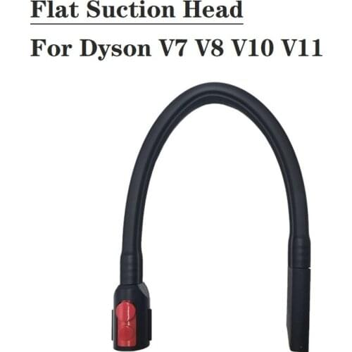 1Pcs Flat Suction Head Button Crevice For Dyson V7 V8 V10 V11 Robot Vacuum Cleaner Replacement Parts Flexible Tool Multifunction