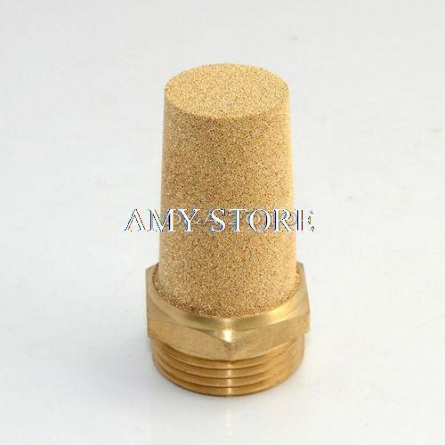 Pneumatic Muffler Cone Filter Silencer Sintered Bronze Male Threaded BSP 1"