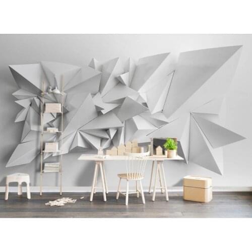 Custom wallpapers modern wallpaper for living room Modern minimalist 3d stereo TV background wall