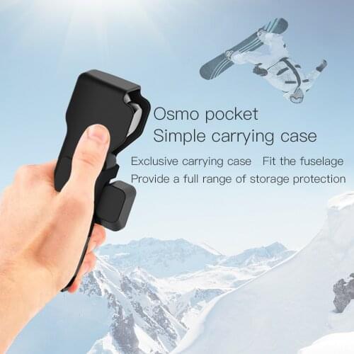 Portable Storage Bag for DJI OSMO Pocket Case Buckle Box for Osmo Pocket Controller Wheel Protective Cover Sling Strap Lanyard