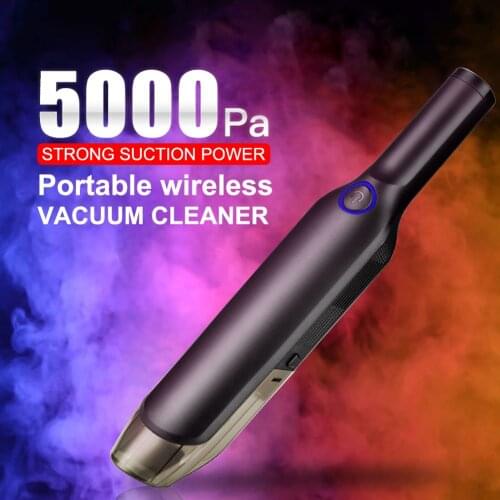 Cordless Car Vacuum Cleaner Portable High Power Vacuum Cleaners Wet Dry Powerful Cyclone Suction Handy Cleaner for Car Pet Hair