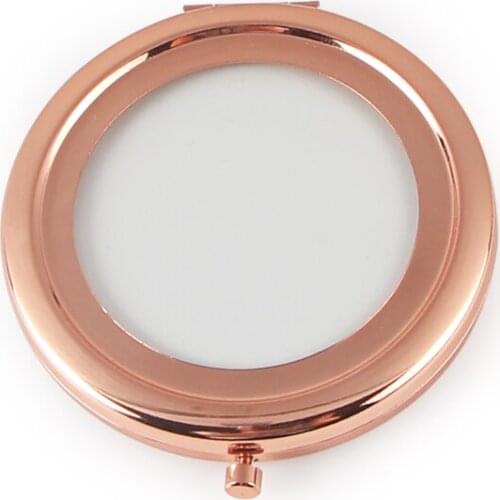 Rose gold Blank Plain Compact Cosmetic Mirror DIY choice