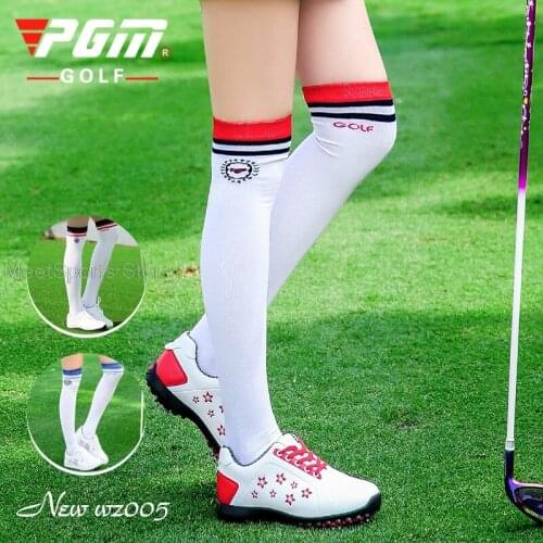 Outdoor Women Sports Long Socks Sweat-Absorbent Golf Socks Ladies Girls Breathable Fitness Running Camping Soccer Stocking
