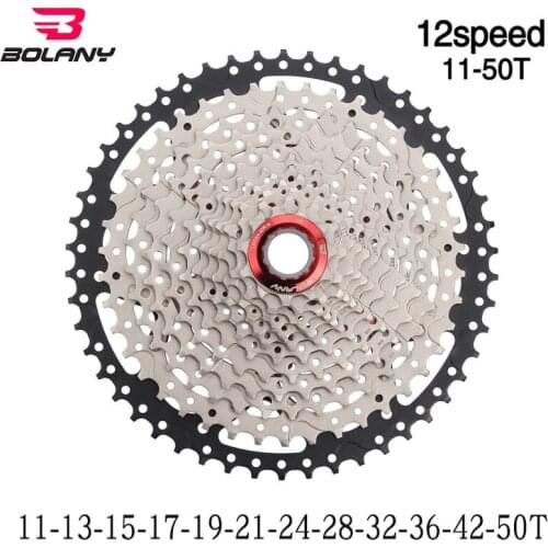 Bolany Bicycle Variable Speed Gear Mountain Bike Clip Flywheel Bicycle Accessories 12 Speed 50t 12 Speed Cassette Velocidade