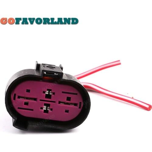 Cooling Fan Wiring Plug Connector Pigtail 1J0906234 For VW Passat Golf Jetta Touareg For Audi A3 A4 A5 A6 For Skoda For Seat
