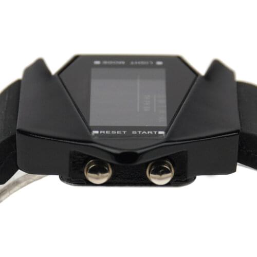 High Quality Black Cool Men Boy Airplane Pilot LED Flashlight Rubber Sport Digital Watch For Boyfriend Gift LL