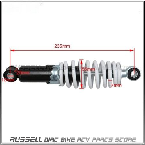 Rear 235mm Shock Absorbers Suspension Spring Quad ATV Gokart Buggy 50-110CC