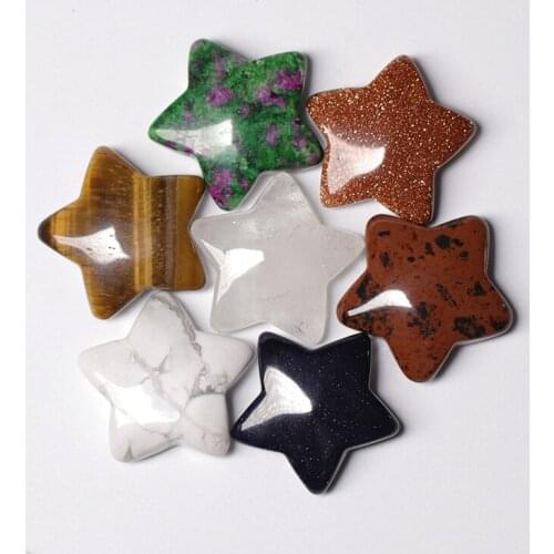 1PC Natural Quartz Decorative Stone Crafts Penta Star Energy Healing Crystal DIY Love Gemstone Home Decoration