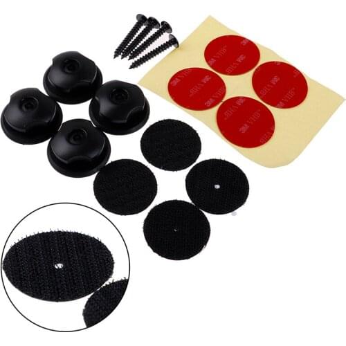 4pcs Universal Car Trunk Hooks Mounting Point Rear Cargo Trunk Organizer Luggage Net Hardware Hook Rear Racks Accessories