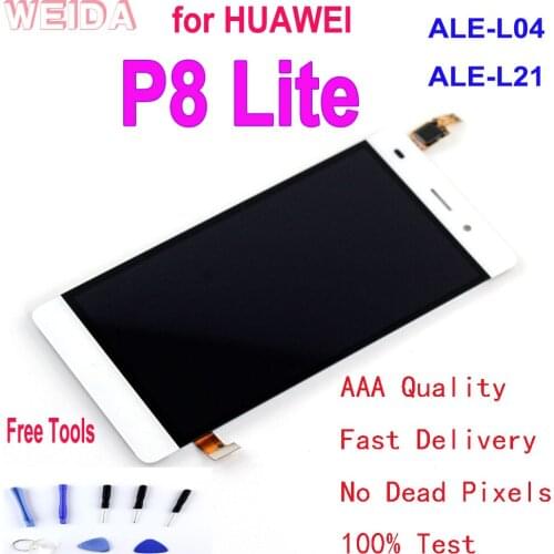 5.0” for HUAWEI P8 Lite ALE-L04 ALE-L21 LCD Display Panel Touch Screen Digitizer Sensor Glass Assembly Replacement P8 Lite LCD