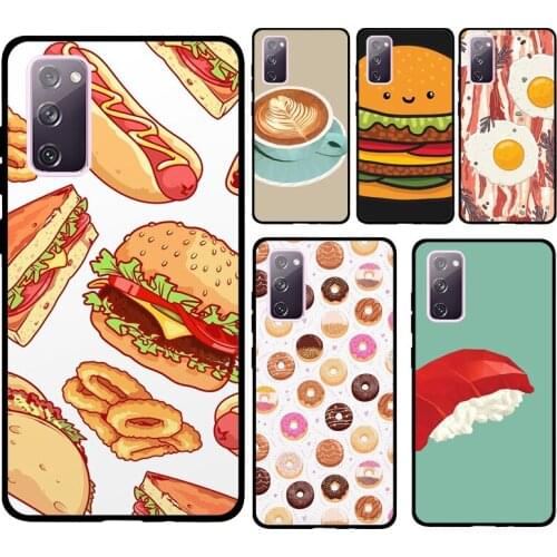 Gourmet Burger Phone Cover For Samsung Galaxy S21 S20 Ultra Note 20 Note 10 S8 S9 S10 Plus S20 FE Case