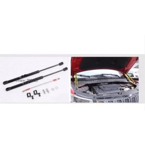 For JEEP COMPASS 2017 2018 2x Engine Cover Support Rod Hydraulic Hood Car Style Accessories