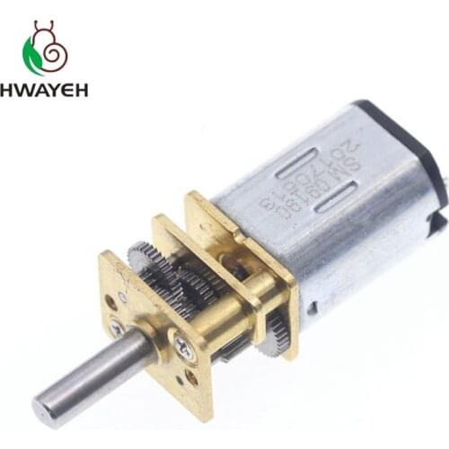 1pcs N20 Micro Metal Gear motor Electric gear box 3V 6V 12V 30/50/60/100/120/200/400rpm DC 6V 200rpm 3MM Shaft Diameter