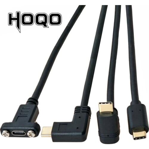 USB 3.1 Type c Male to Female Extension Cable with Panel Mount Screw,USB C female to USBc Male extending Wire Extender Data Cord