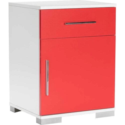 Red cabinet Stylish Modern for kids room storage arrangement decorative wooden stud quality healthy natural