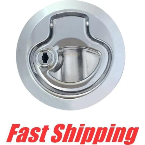 Zinc alloy Marine deck cover floor lock Round handle ring Flush Latch Flush Pull Latches Slam lift handle Boat yacht accessories