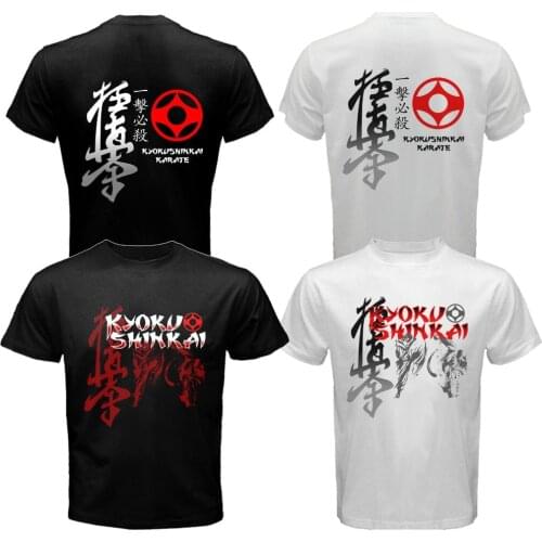 Kyokushinkai Kyokushin Kai Kan Karate One Hit Kill Mma Mix Martial Art 2019 Hot Sale New Men Fashion Summer Print Cotton T Shirt