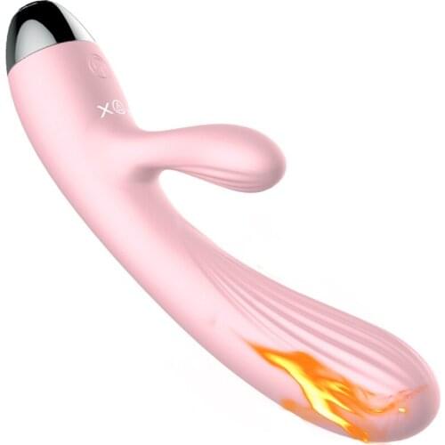 FOX G-Spot Rabbit Vibrator Women Clitoris Stimulation Waterproof Silicone Dildo Vibrator with 10 Vibration Modes Sexual Sex Toy