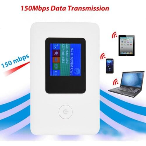 LR112E SIM Card Type 4G Modem WiFi Router 2.4GHz 150Mbps Data Transmission Mobile WiFi Hotspot