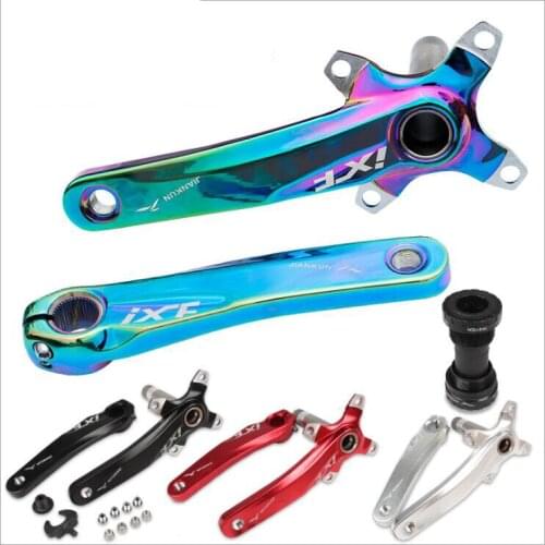 Newest Mountain bike Aluminum alloy bicycle crank with Bottom Bracket Axis Hollow integrated BCD 104mm 170mm MTB parts Free ship