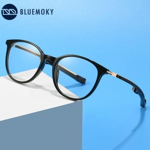 BLUEMOKY Anti Blue Light Reading Glasses Men Women Ultralight Magnet Hanging Neck Reader Eyeglasses Hyperopia Presbyopia Eyewear