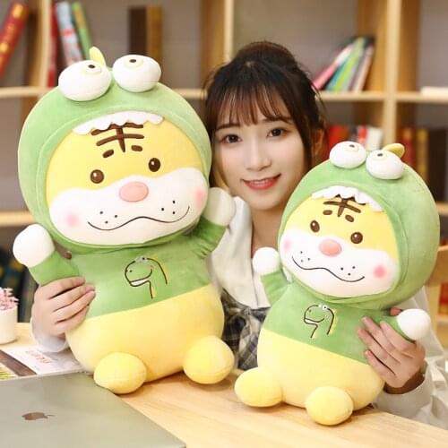 Plush Tiger Stuffed Toy Children Simulation Animal Toys Men And Women Toys Soft Birthday Gift Decoration Christmas Gift For Kids