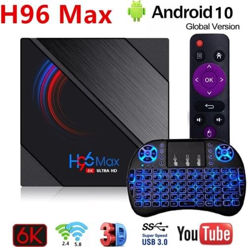 New H96 MAX Smart TV Box Android 10 H616 4GB 32GB 64GB 4K Youtube Media player 2.4G&5G WIFI tvbox Android TV Set top box Player