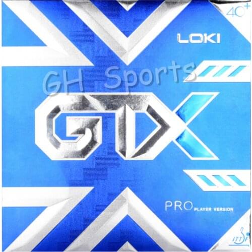 LOKI GTX Professional Sticky Table Tennis Rubber Strong Spin High Elastic Blue Sponge Pips In Pingpong Rubber for Attack Loop