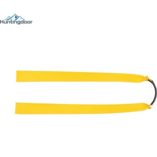 2PCS Slingshot Flat Rubber Band Single Layer Elastic Practical Hunting Sports Catapult Kit Set Slingshot Rubber Yellow 20*0.75mm
