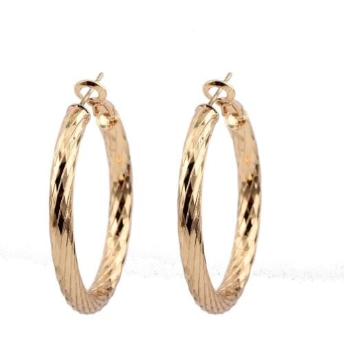 Beadsland Cooper Earrings 4CM Diameter Fashion Jewelry Women Gift