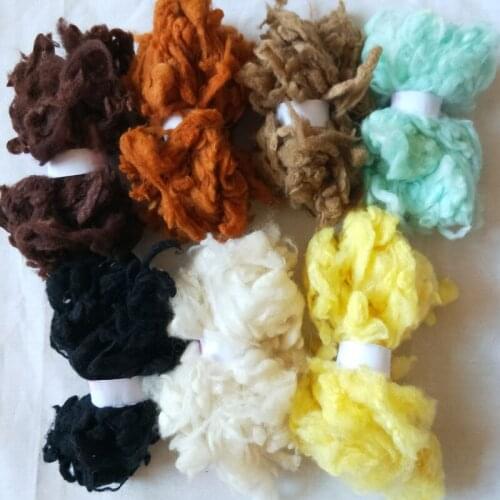 WFPFBEC alpaca Curly Fiber for Wool Felt Needle Felting especially for Poodle/Bichon and Sheep 70g 10g/color 7colors