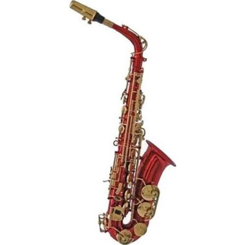 High Grade Red body Gold lacquer keys Alto Saxophone
