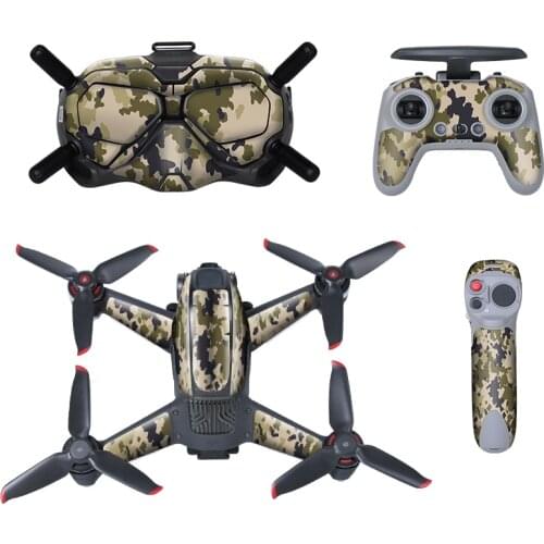 Drone Decal Skin Protective Cover for DJI goggles FPV Drone Remote Controller Accessories Carbon Fiber Stickers Waterproof