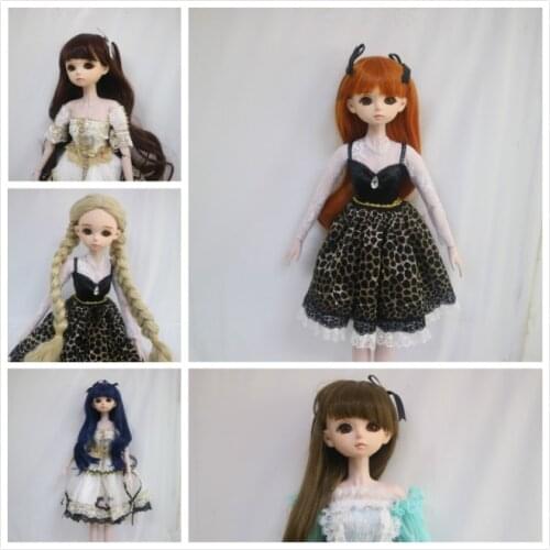 56cm female Plastic joint moveable doll 1/3 Plastic doll selling with dress