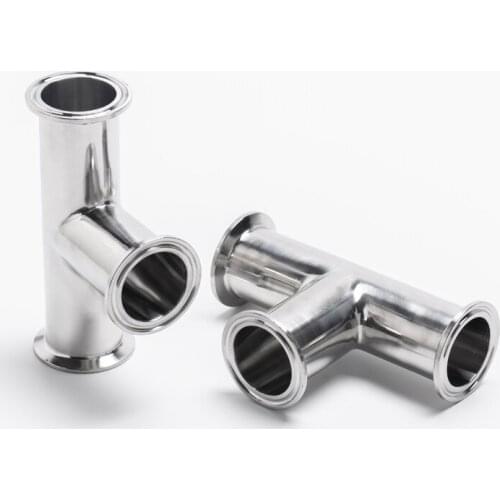 57mm 63mm Tri Clamp Tee 3 Way SUS 304 Stainless Steel Sanitary Fitting Homebrew Beer Wine Diary Product