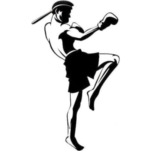 8.3CM*14.2CM Martial Arts Sticker Sport Vinyl Car Decal S9-0099