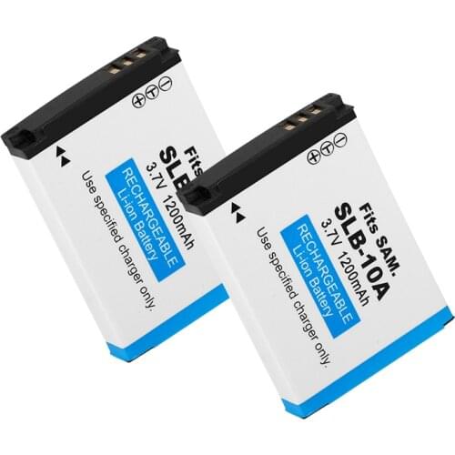SLB-10A SLB 10A Camera Battery 1200mAh for Samsung PL50 60 65 P800 SL820 WB500 WB550 HZ10W IT100 L100 L110 L200 L210 Batteries