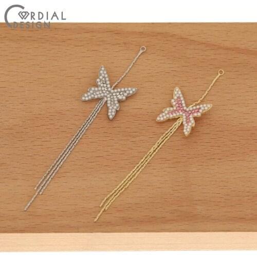 Cordial Design 50Pcs 17*91MM Jewelry Accessories/Hand Made/Claw Chain/Butterfly Shape/DIY Parts/Earring Findings/Jewelry Making