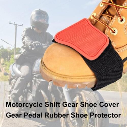 Motorcycle Shift Gear Shoe Cover Adjustable Rubber Pedal Durable Lightweight Boot Shoe Protector For Riding Moto Accessories