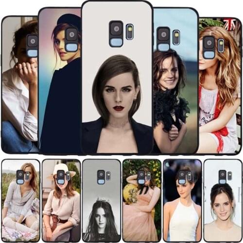 Emma Watson black Soft phone Case For Samsung S20 S10 S9 S8 S7 edge Plus Lite Note 8 9 10 A6 A7 A8 A9 2018 Cover
