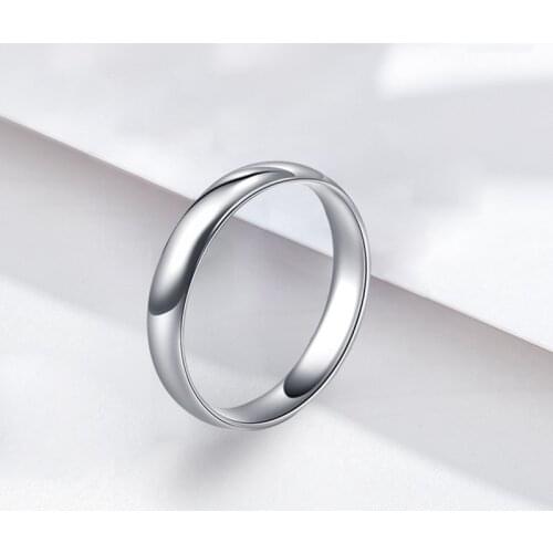 Buyee Real 925 Sterling Silver Simple Wedding Big Size Ring Sets 5mm Width Smooth High Polishing for Women Men Classic Jewelry