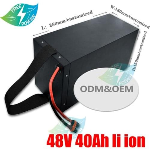 48V 40Ah lithium li ion battery pack with BMS for electric vehicles power supply solar energy storage power tools+charger