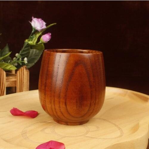 Small Wooden Belly Cup Primitive Handmade Natural Jujube Wood Tea Cup Beer Wine Cup Drinkware W9244